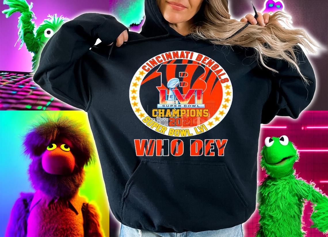 Cincinnati Bengals Super Bowl Champions 2021 Who Dey LVI Shirt