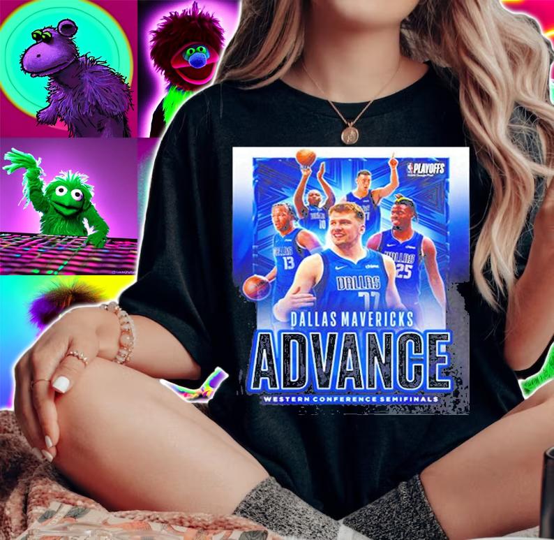 Dallas Mavericks Advance Western Conference Semifinals NBA T-Shirt woman shirt
