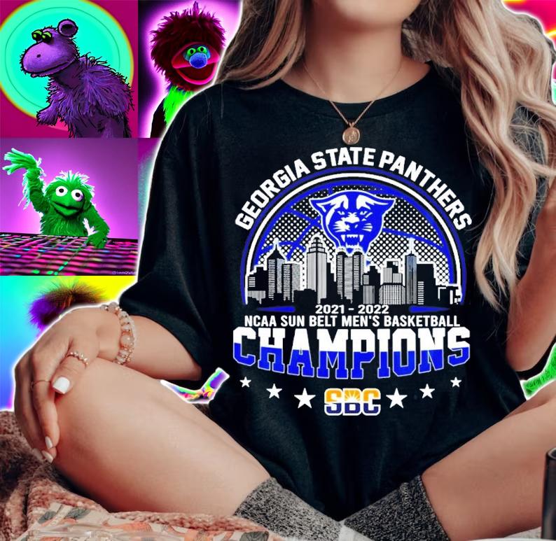 Georgia State 2021-2022 NCAA Sun Belt Men's Basketball Champions Shirt woman shirt