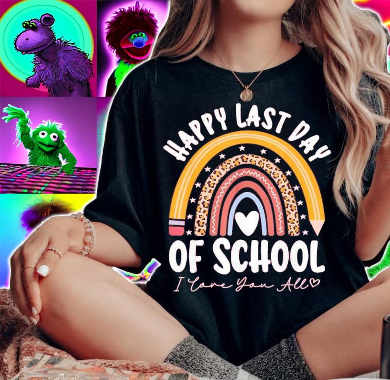 Happy Last Day Of School Cool Teacher Student Graduation Shirt woman shirt