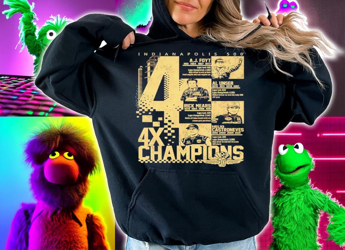 Indianapolis Motor Speedway Indianapolis 500 4X Champions Shirt hoodie