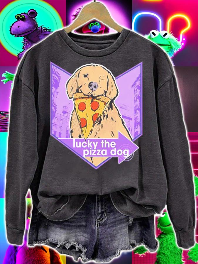 Lucky The Pizza Dog Shirt sweatshirt