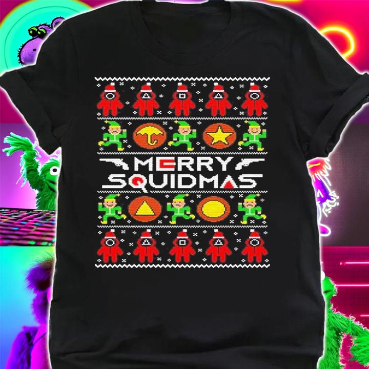 Merry Squidmas Jumper Christmas Xmas Squid Game Games TV Show Gift T-Shirt