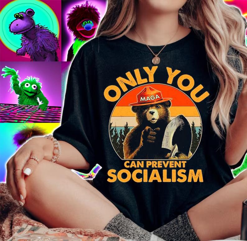 Only You Can Prevent Socialism Vintage MAGA T-Shirt