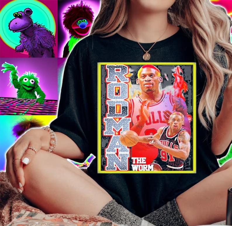 Rodman The Worm Vintage T-Shirt woman shirt