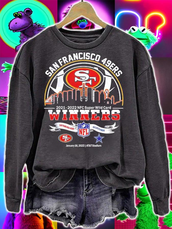 San Francisco 49ers 2021 2022 NFC Super Wild Card winners San Francisco 49ers vs Dallas Cowboys shirt sweatshirt