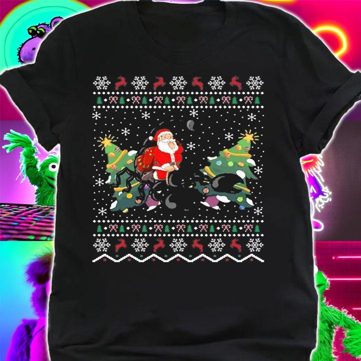 Ugly Scorpion Xmas Gift Santa Riding Scorpion Christmas T-shirt shirt