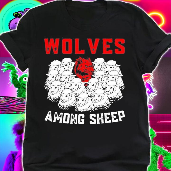 Wolves Among Sheep I Wasnt Born To Be A Sheep Wolf Lover T-Shirt