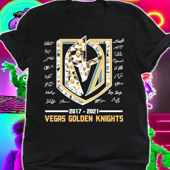 2017-2021 Vegas Golden Knights signatures shirt shirt