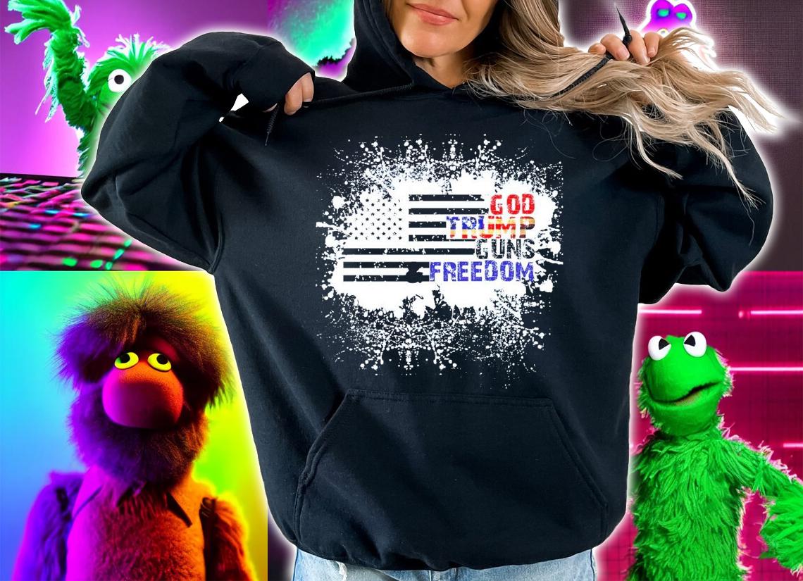 God Trump Guns Freedom shirt