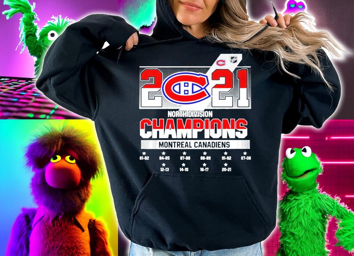 NHL 2021 North Division Champions Montreal Canadiens shirt