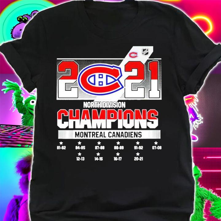 NHL 2021 North Division Champions Montreal Canadiens shirt