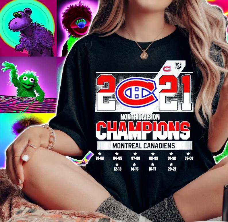 NHL 2021 North Division Champions Montreal Canadiens shirt