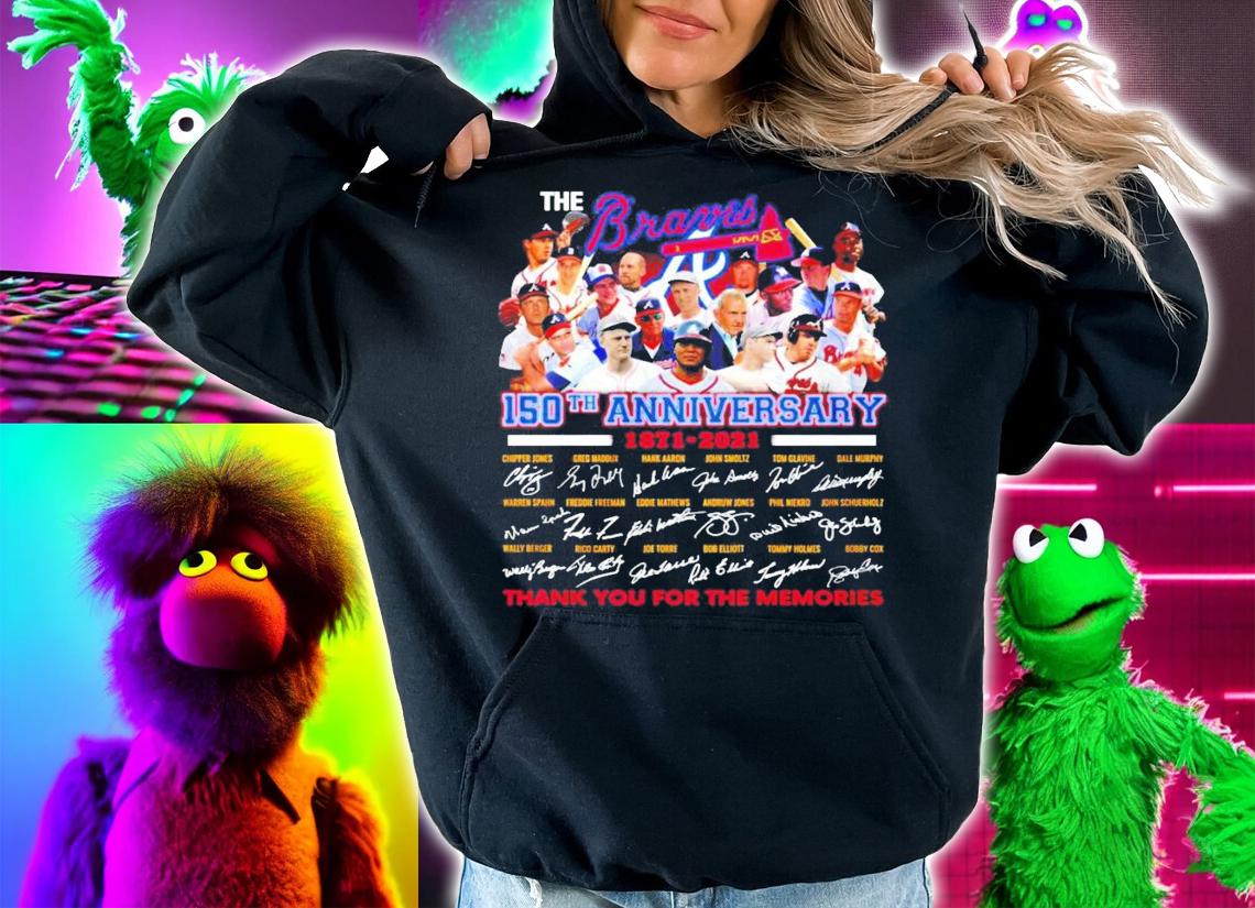 The Braves 150th anniversary 1871-2021 signatures shirt