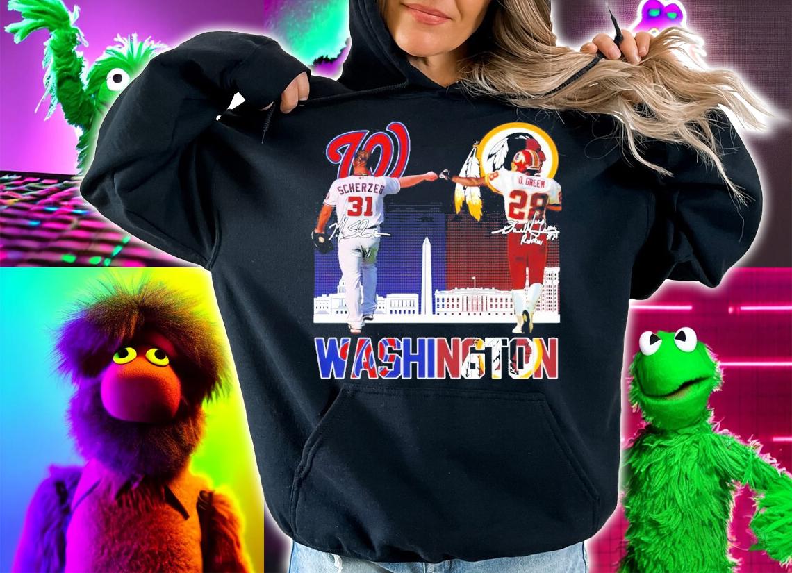 Washington Max Scherzer vs Darrell Green signature shirt hoodie