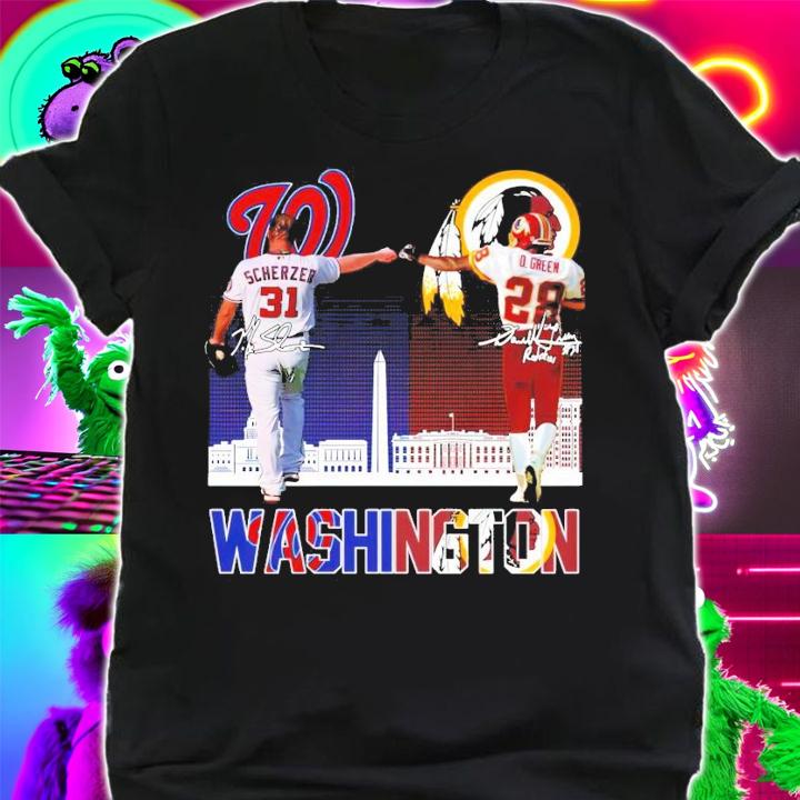 Washington Max Scherzer vs Darrell Green signature shirt shirt