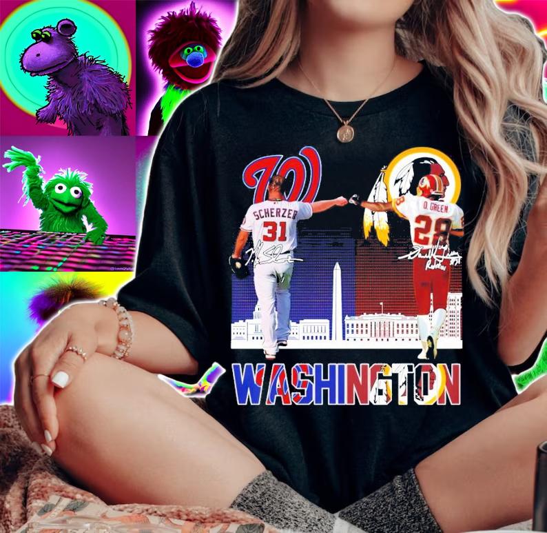 Washington Max Scherzer vs Darrell Green signature shirt woman shirt