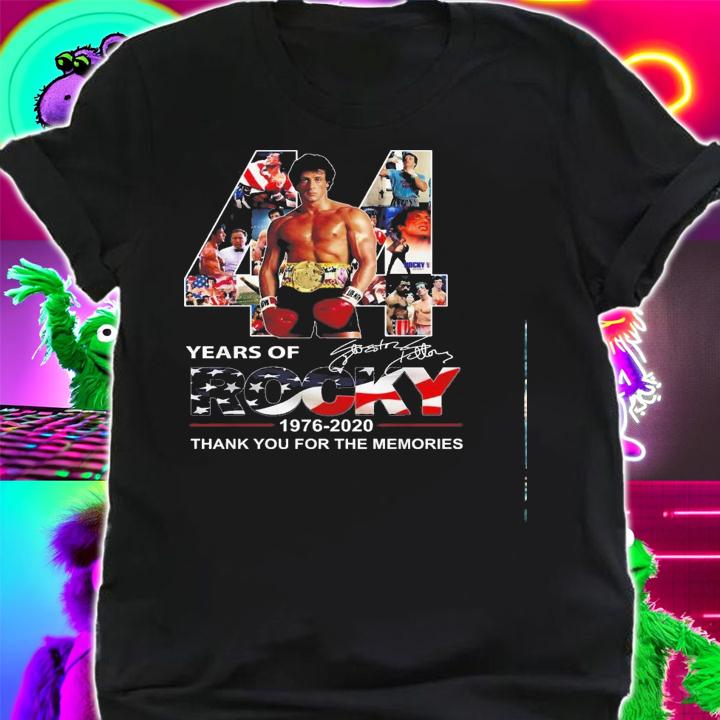 44 Years Of Rocky 1976 2020 Thank You For The Memories Shirt.Jpg shirt