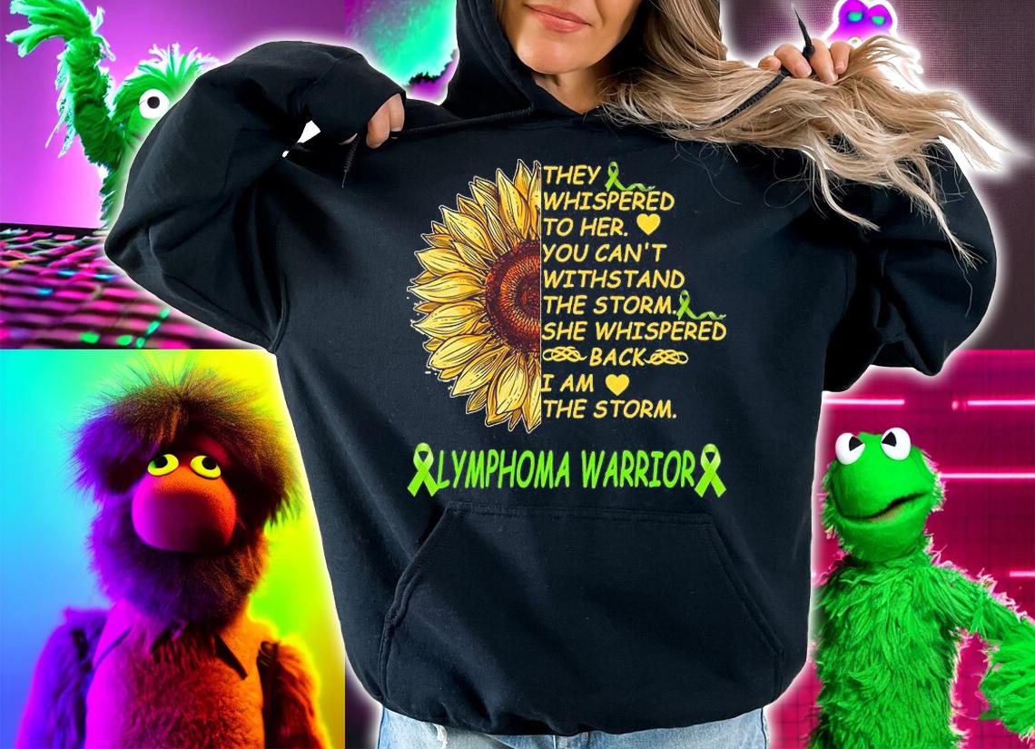 I am the storm lymphoma warrior shirt hoodie