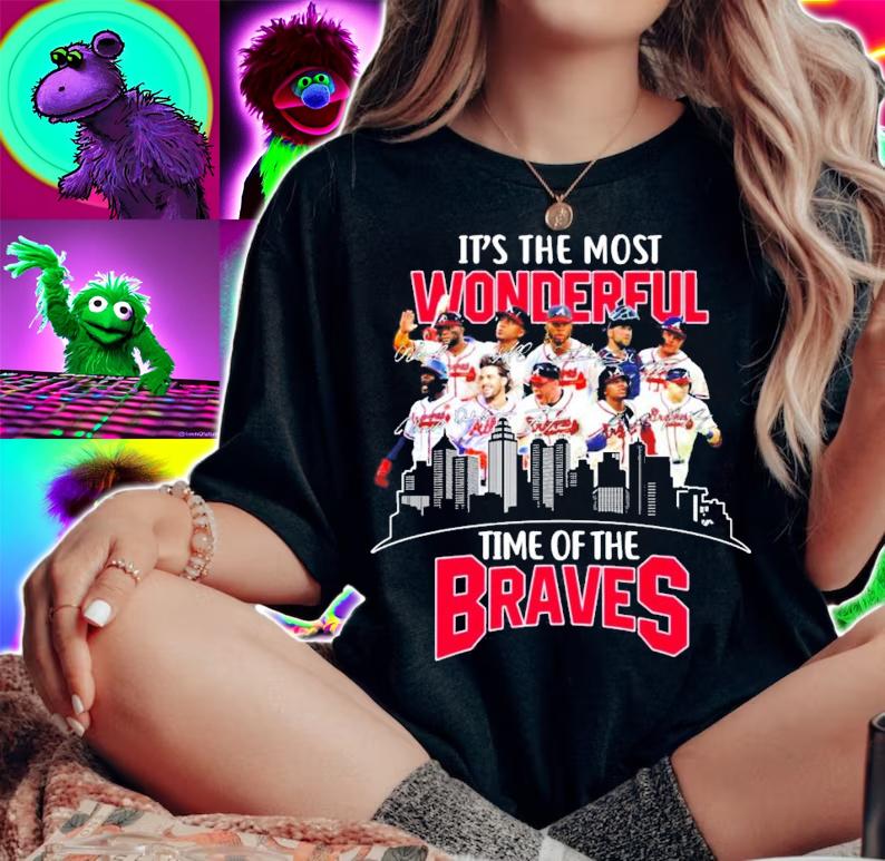 It's the most Wonderful time of the Braves signatures shirt woman shirt