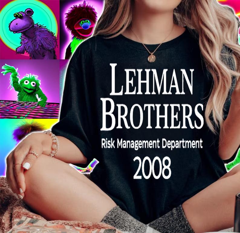 Lehman Brothers Risk Management Department 2008 T-Shirt