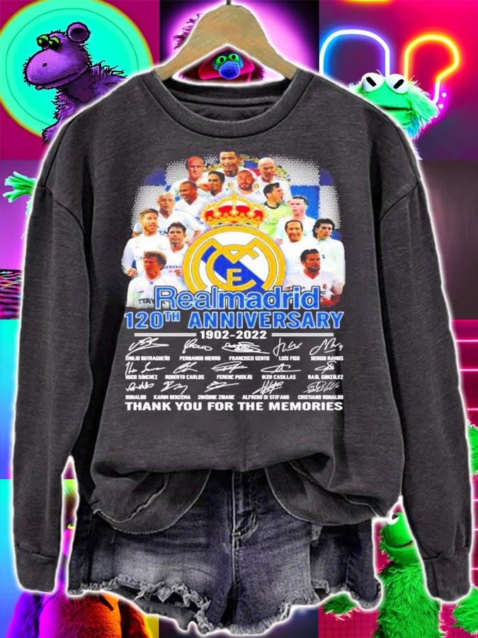 Realmadrid 120th anniversary 1902-2022 signatures shirt