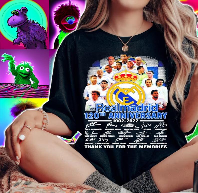 Realmadrid 120th anniversary 1902-2022 signatures shirt