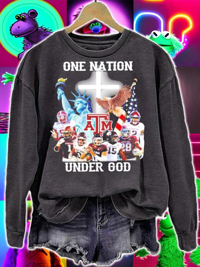 Texas A&M Aggies one nation under god t-shirt
