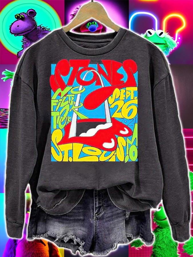 The Rolling Stones St. Louis no filter Tour Sept.26 2021 T-shirt sweatshirt