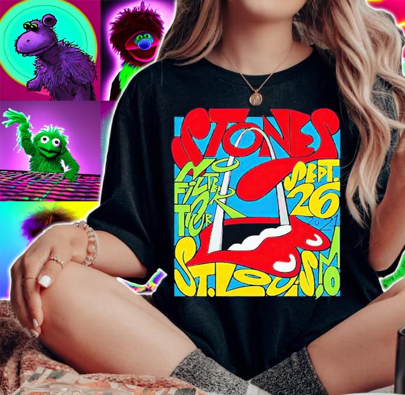 The Rolling Stones St. Louis no filter Tour Sept.26 2021 T-shirt woman shirt