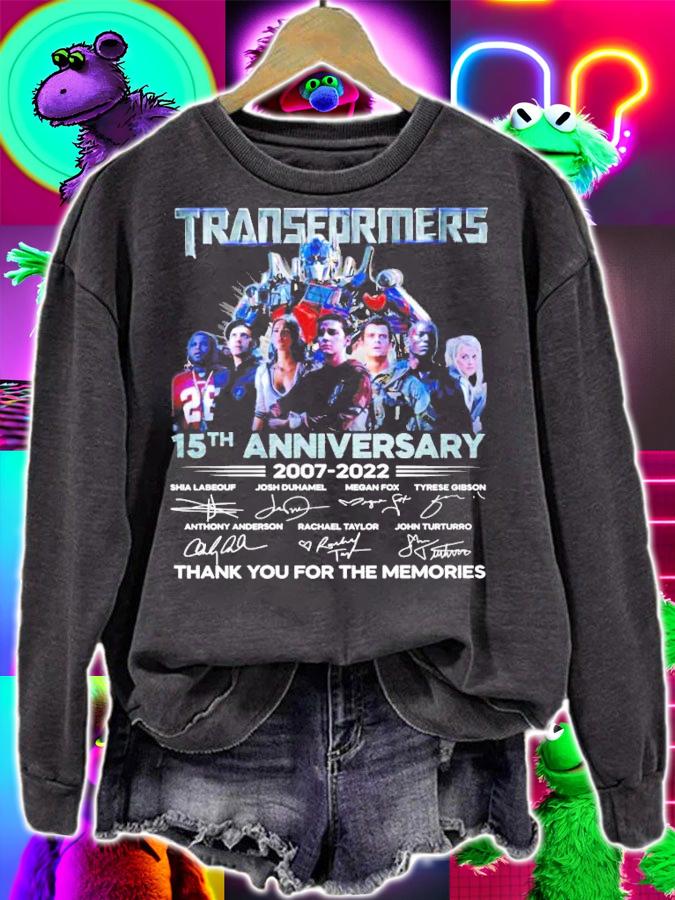 Transformers 15th anniversary 2007-2022 signatures shirt