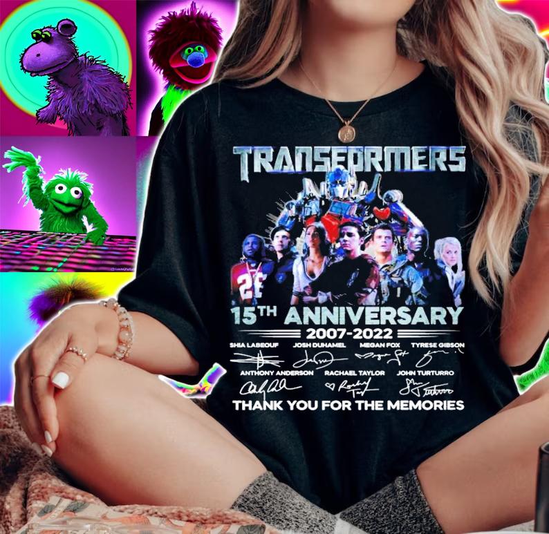 Transformers 15th anniversary 2007-2022 signatures shirt
