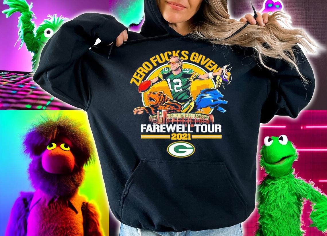 Zero Fucks Given Green Bay Packers Farewell Tour 2021 t-shirt hoodie
