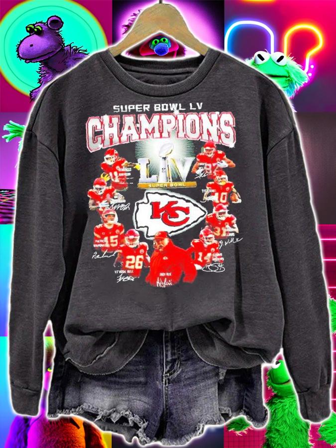 2021 Champion Kansas City Chiefs Super Bowl LV Championship t-shirt sweatshirt
