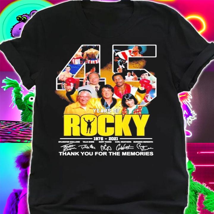 45 years Rocky 1976-2021 signatures shirt shirt