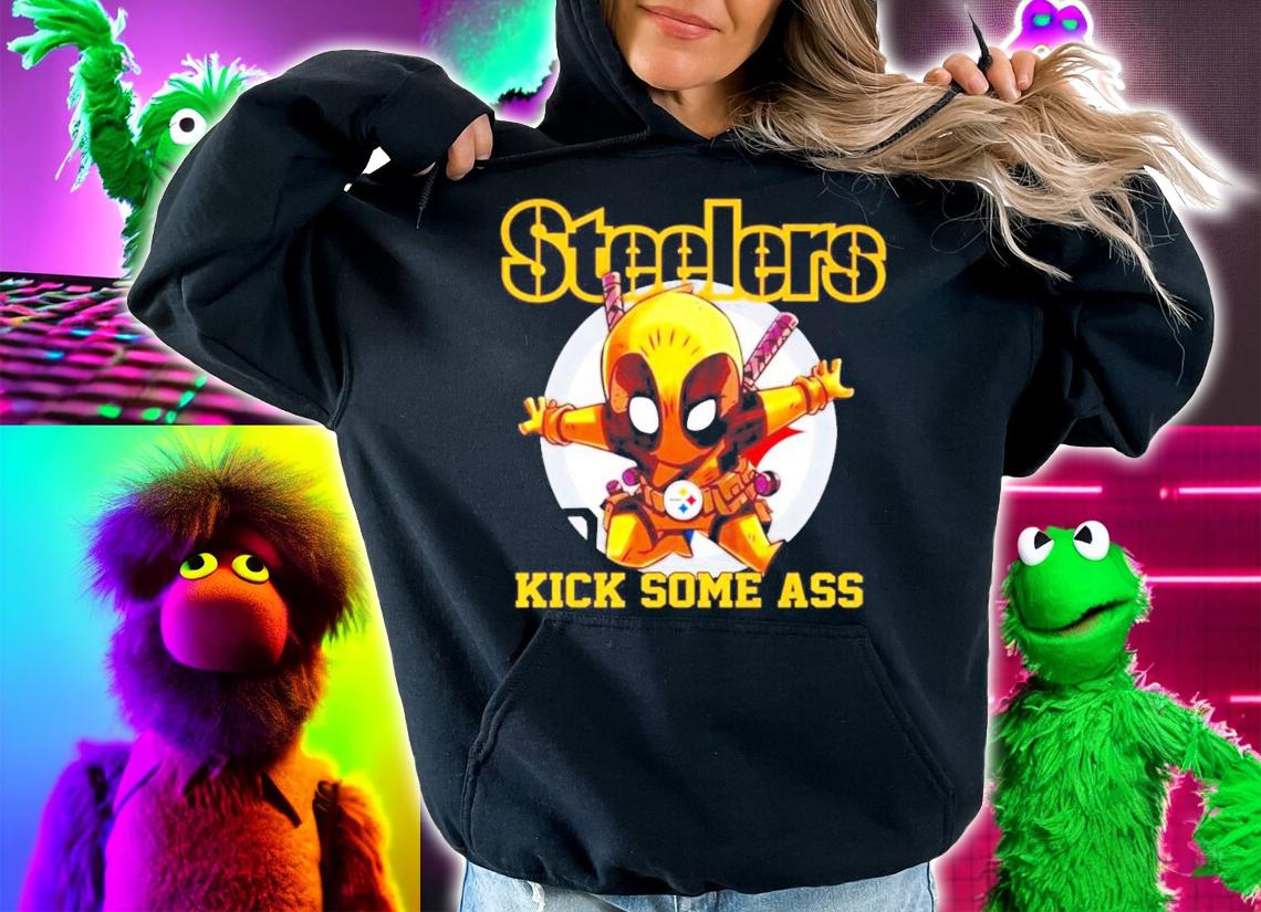 Pittsburgh Steelers Deadpool kick some ass shirt hoodie