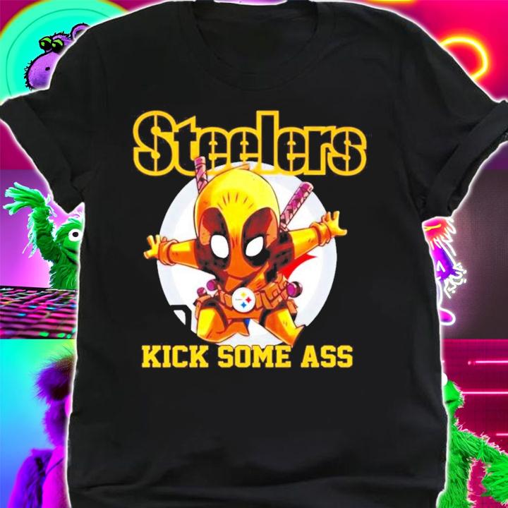 Pittsburgh Steelers Deadpool kick some ass shirt shirt