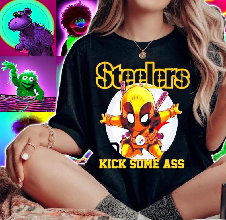 Pittsburgh Steelers Deadpool kick some ass shirt woman shirt