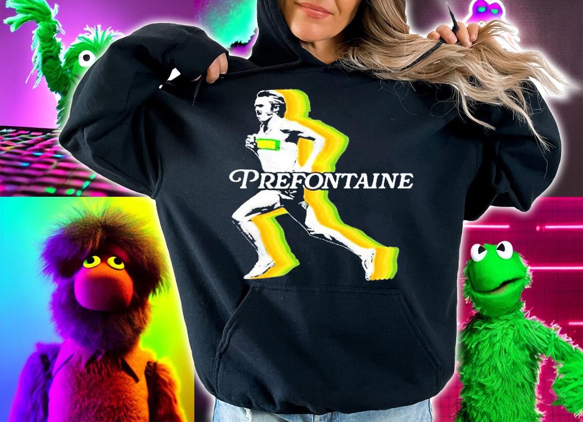 Prefontaine running man t-shirt hoodie