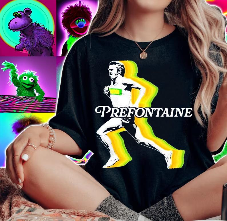 Prefontaine running man t-shirt woman shirt