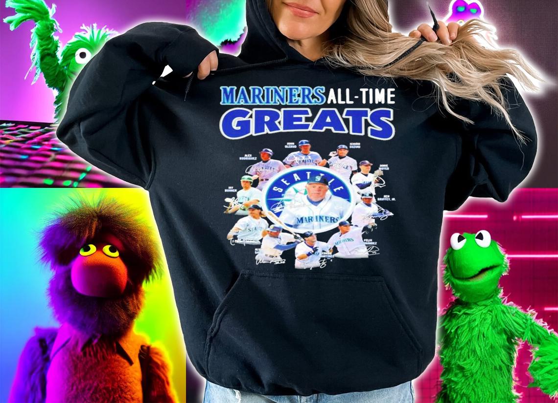 Seattle Mariners all time Greats all team signatures shirt hoodie