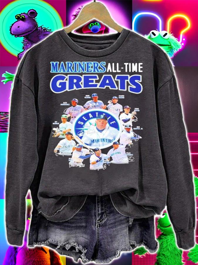 Seattle Mariners all time Greats all team signatures shirt sweatshirt