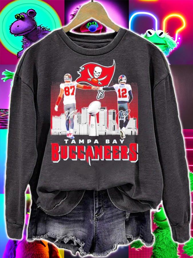 Tampa Bay Buccaneers Rob Gronkowski and Chris Godwin signatures shirt sweatshirt