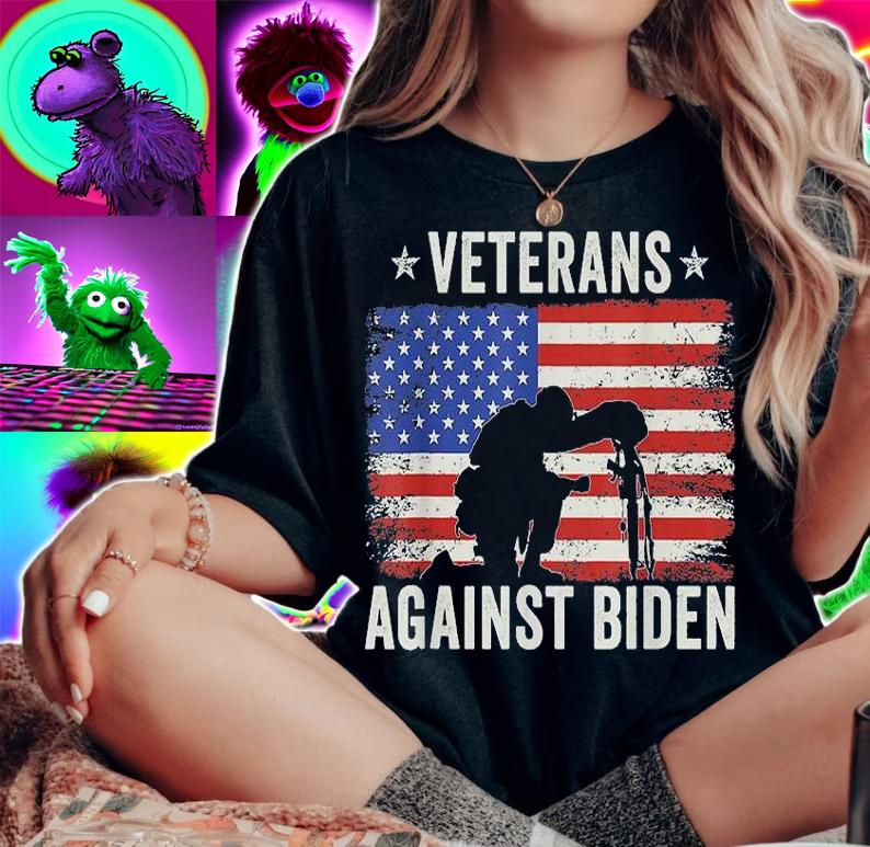 Veterans Against Biden Say Their Names Joe Anti Biden T-Shirt woman shirt