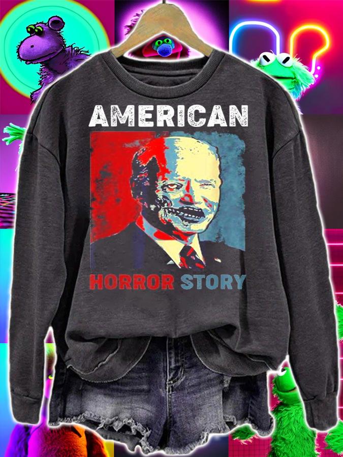 Biden Horror American Zombie Story Halloween shirt sweatshirt