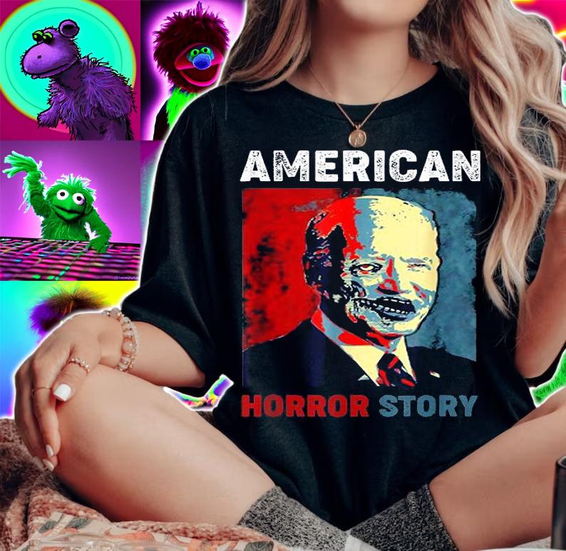 Biden Horror American Zombie Story Halloween shirt woman shirt