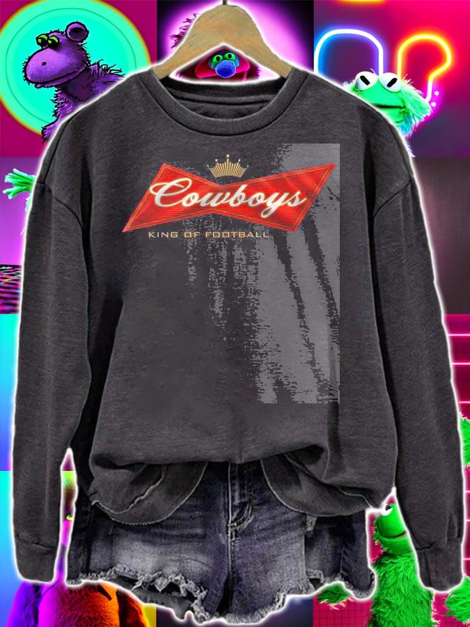 Budweiser Cowboys King Football t-shirt sweatshirt