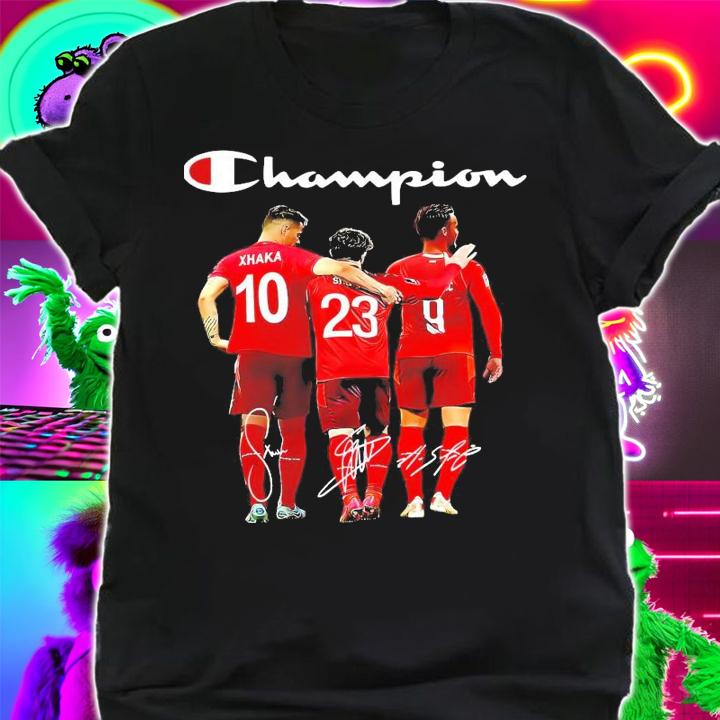 Champion Granit Xhaka Xherdan Shaqiri Haris Seferovic signature shirt shirt
