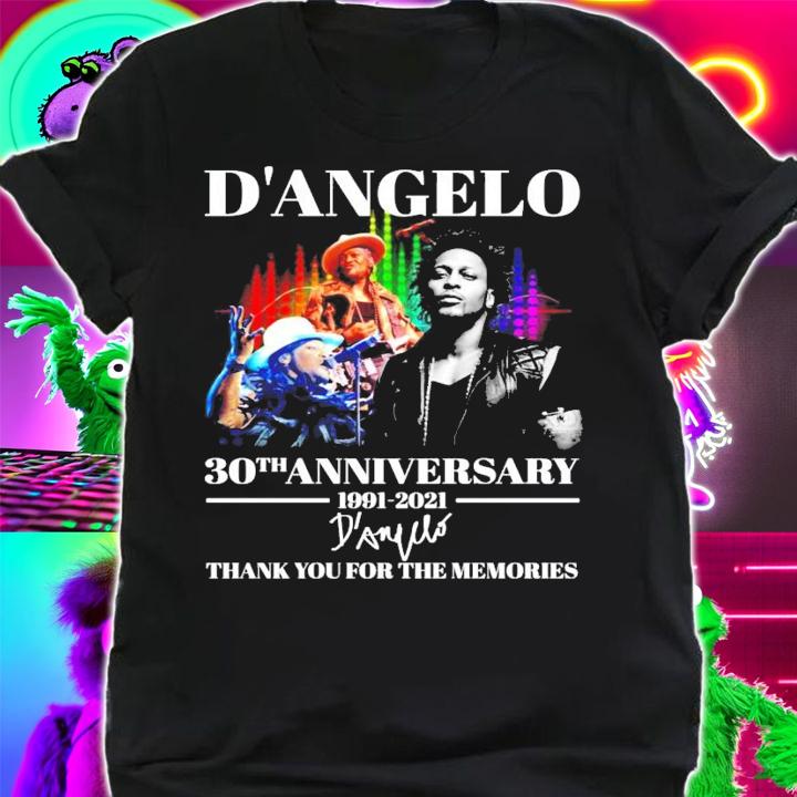 D'Angelo 30th anniversary 1991-2021 signature shirt