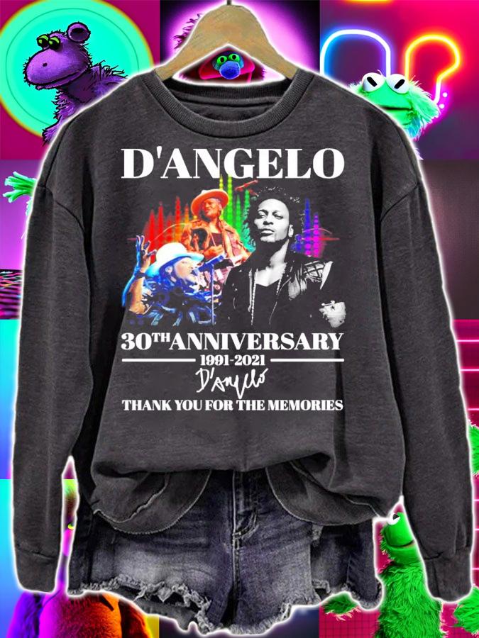 D'Angelo 30th anniversary 1991-2021 signature shirt